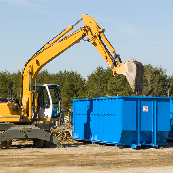 can i choose the location where the residential dumpster will be placed in Mountain Mesa CA